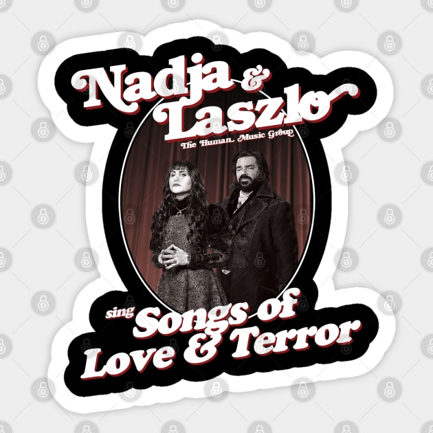 Nadja & Laszlo sing Songs of Love and Terror Sticker by HeavensGateAwayMeme